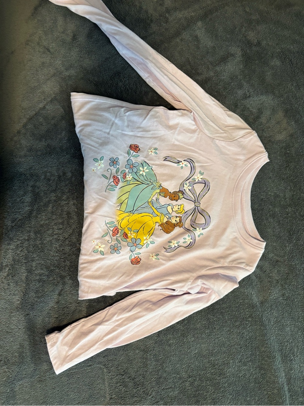 Disney Princess Light Purple Long-Sleeve Graphic Tee